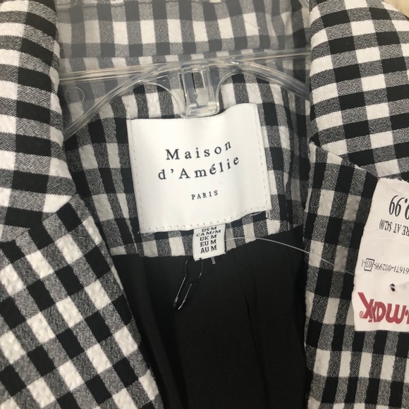 Gingham French Style Blazer - Picture 5 of 9